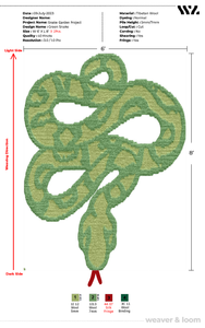 GREEN SNAKE RUG