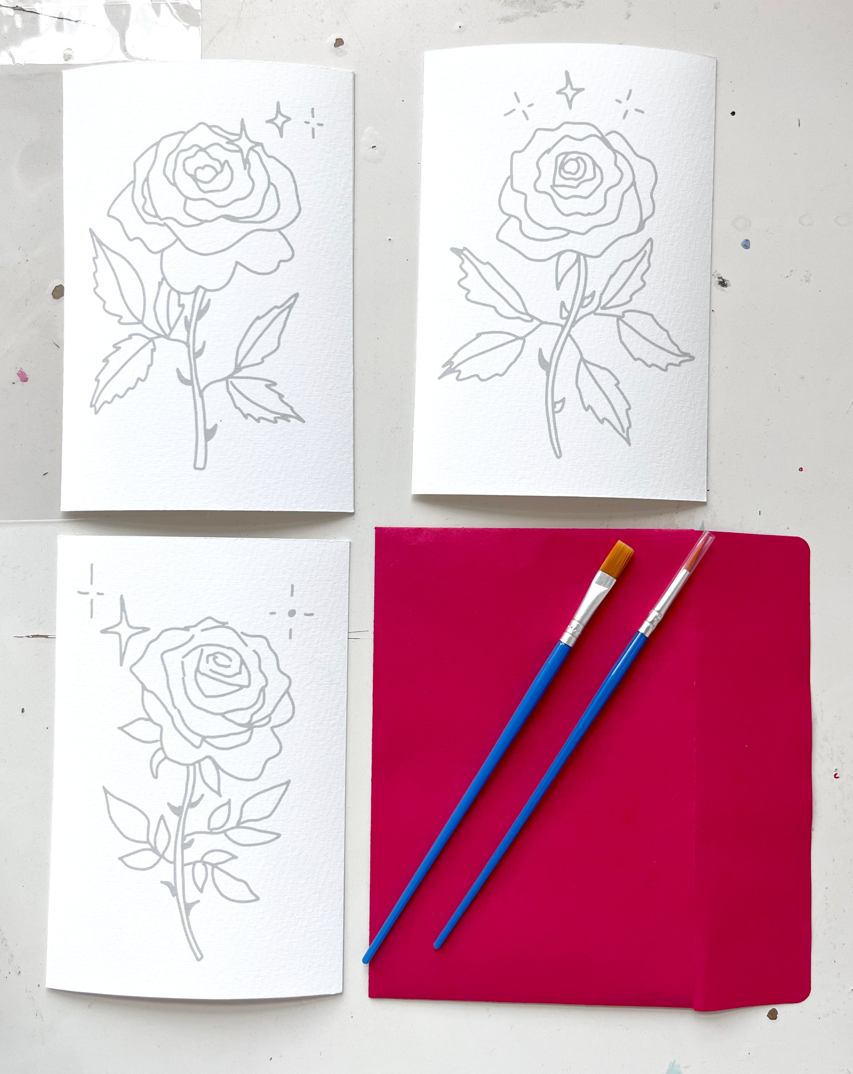 Roses Paint Kit